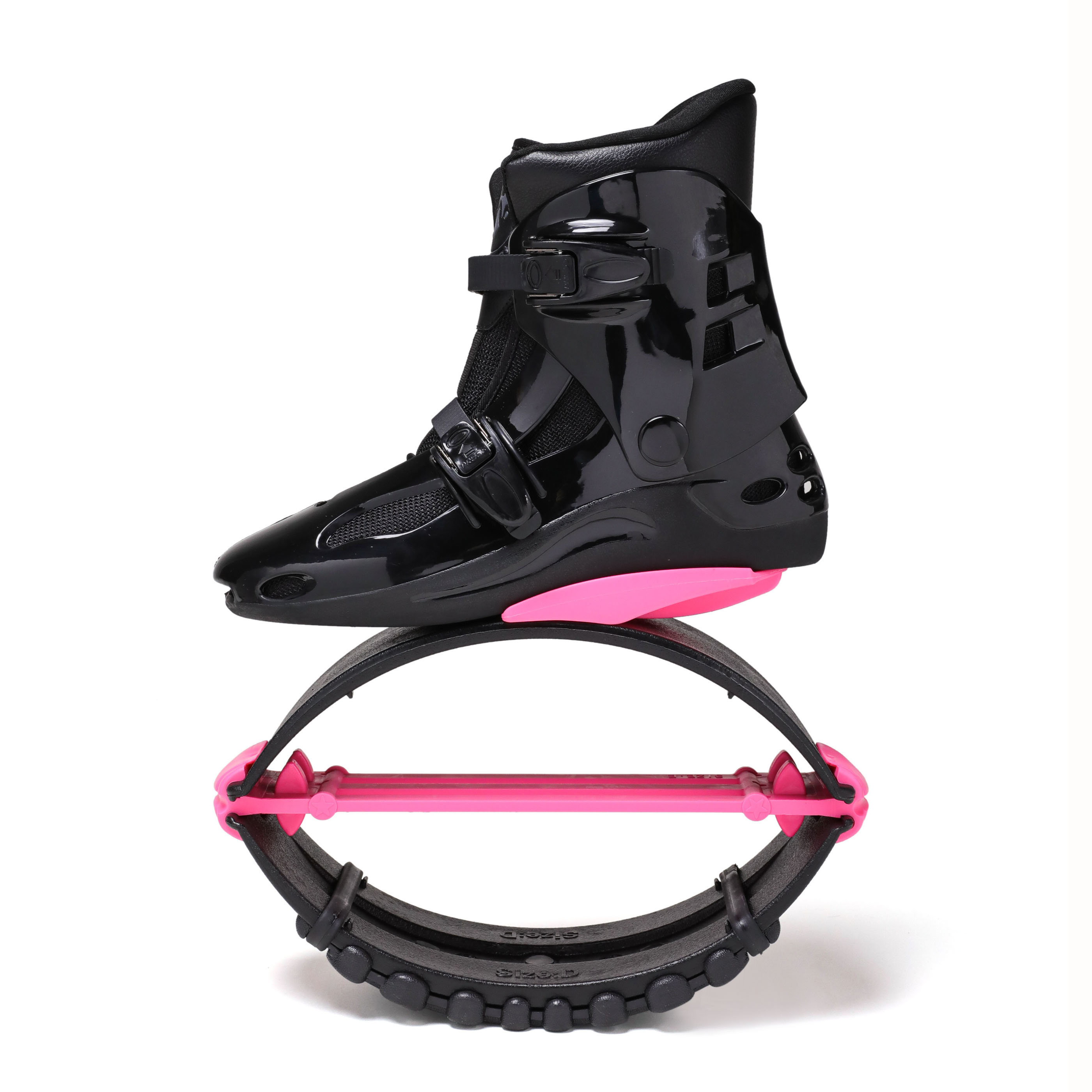 TL-01 black and pink jump shoe side view