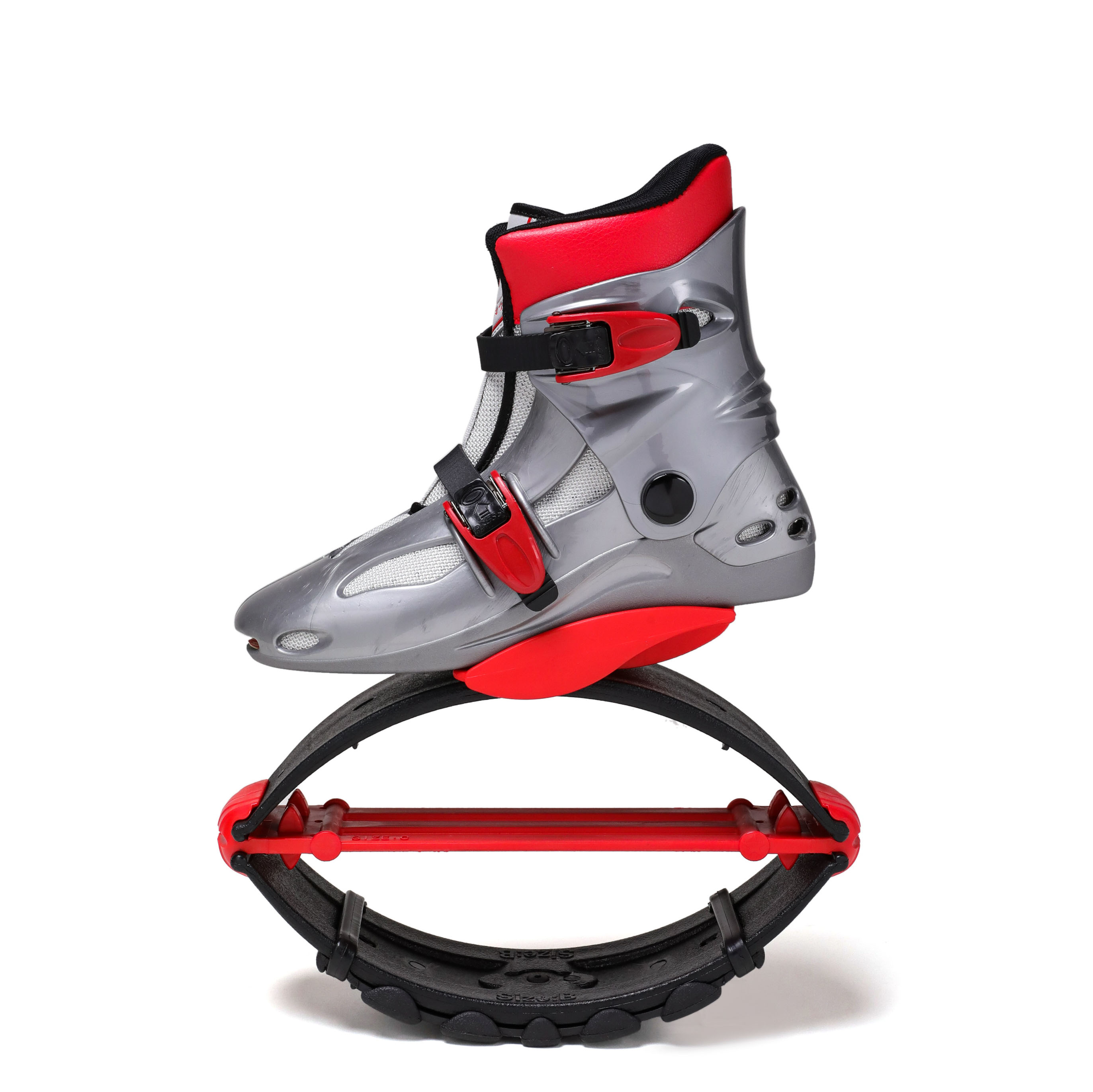 TL-01 gray and red jump shoe side view