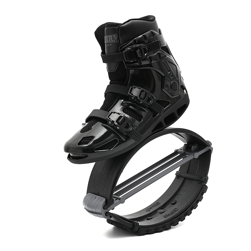 Generation 2 black gray jump shoes side view