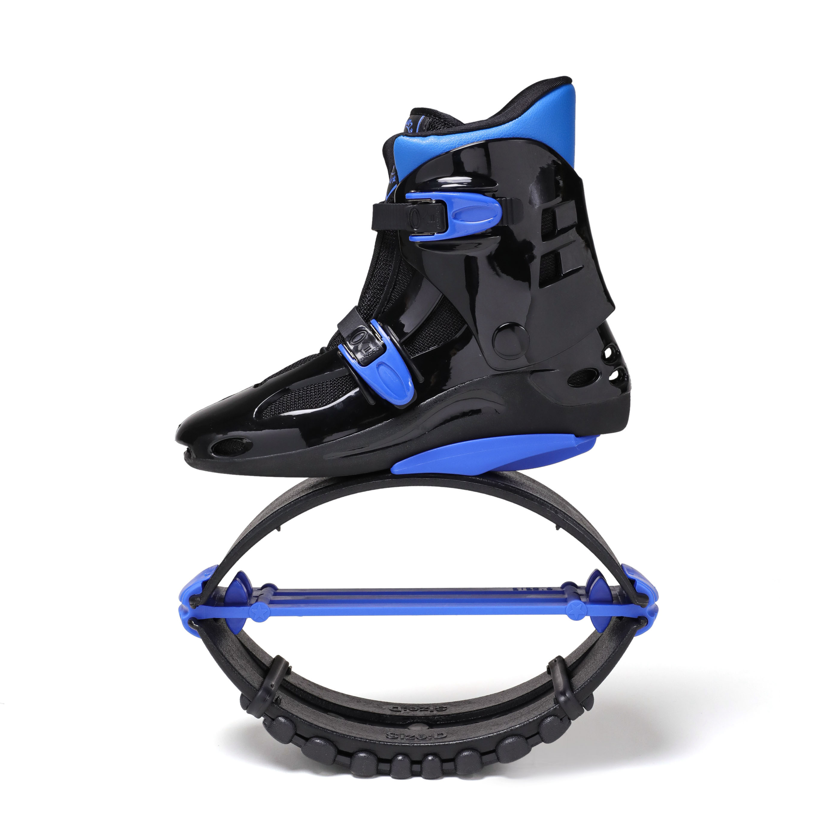 TL-01 black and blue jump shoe side view