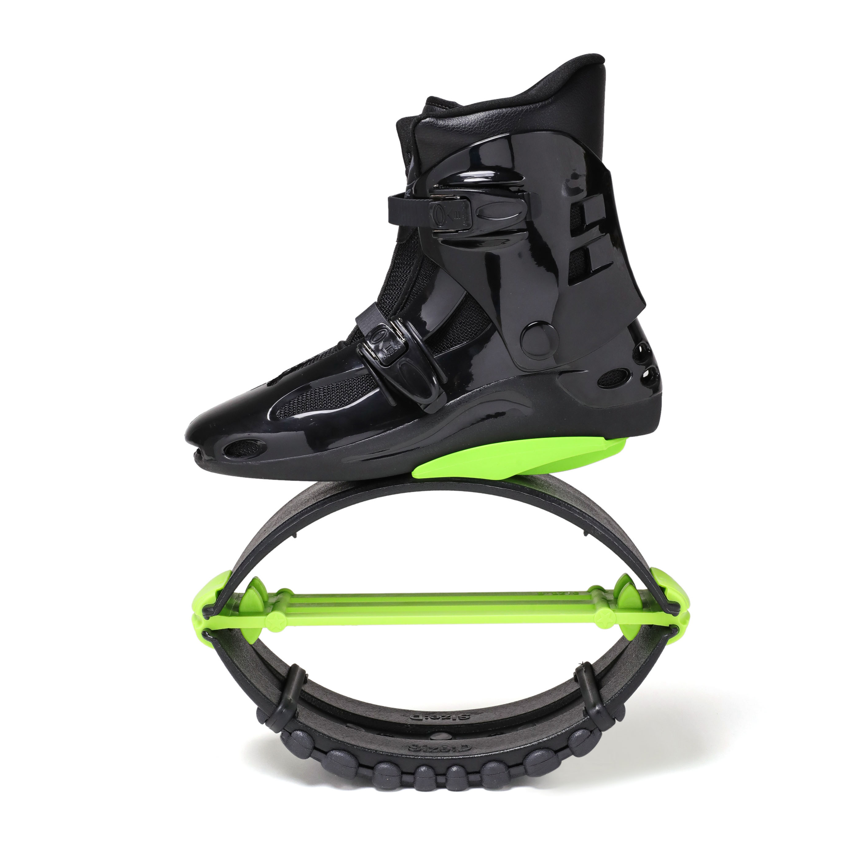 TL-01 black and green jump shoe side view
